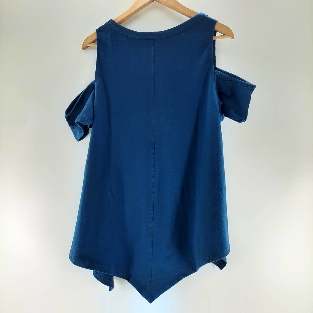 H by Bordeaux Cold Shoulder Swing Blouse Size S - Picture 5 of 7